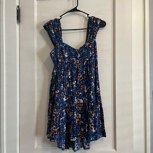 NWT Free People Flower Sundress Blue Size XS